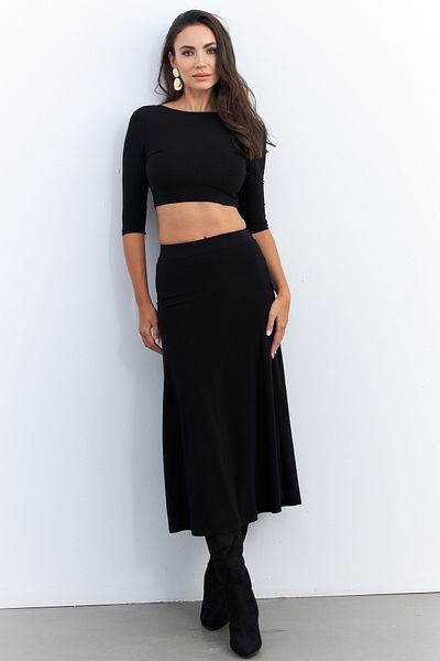 Cool & Sexy Set fustă și top negru - Femei ELT3844
