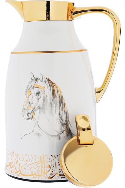 Alsaif Gallery A Set Of Two-Piece Golden Pearl Neighing Thermos