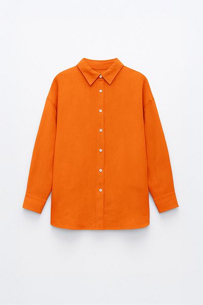 Touché Privé Πουκάμισο 100% λινό Oversize