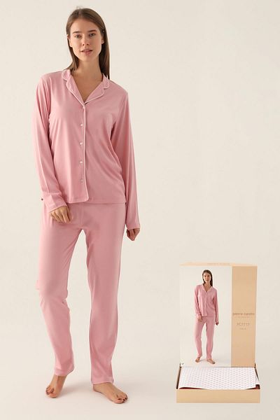 Pierre Cardin Women's Pajama Set, Buttoned Pajama Set, Boxed Shipment,