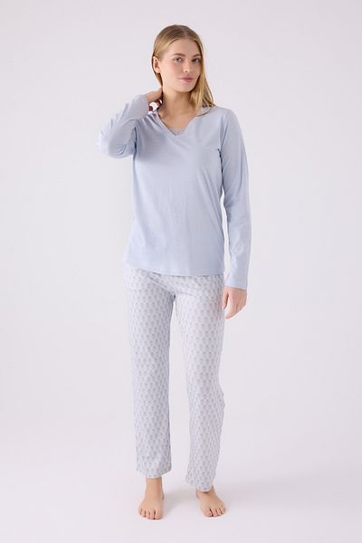 Pierre Cardin Set pijamale dublu albastru - tricou - set 2 piese