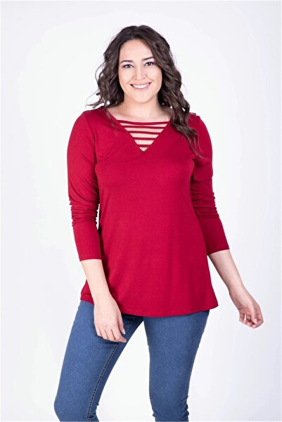 MYLİNE Tricou cu guler tip cravată