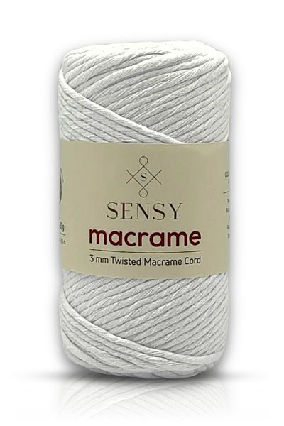 SENSY Premium Σάρωση Μακραμέ Μακραμέ Hobby Σχοινί Λευκό