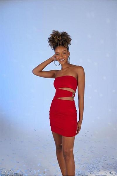 Markano Bubble Dress Red
