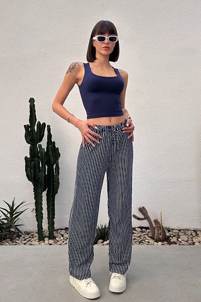 New Now PANTALONI CU ELASTIC LA TALE CU LEGAT