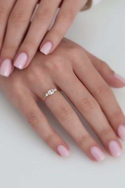 Altınkesesi 14 Ayar Altın Taşlı Yüzük