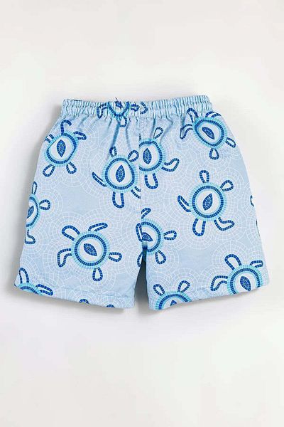 Gold Class Kidswear Pantaloni scurți de baie pentru băieți cu căptușeală hidrofugă cu motiv țestoasă