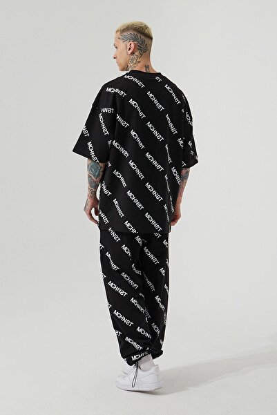 Machinist Ανδρικό μπλουζάκι Mchnst Angels Printed Oversize Μαύρο T-Shirt