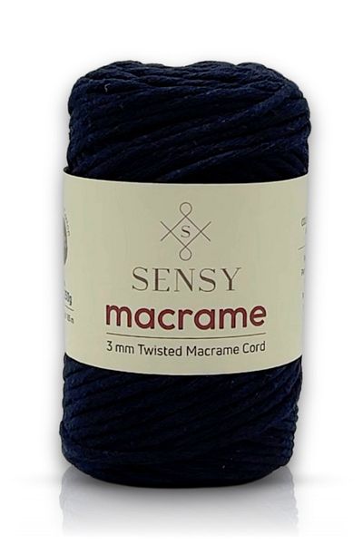 SENSY Premium Taranan Macrame Macrame Hobby Floss Navy Blue