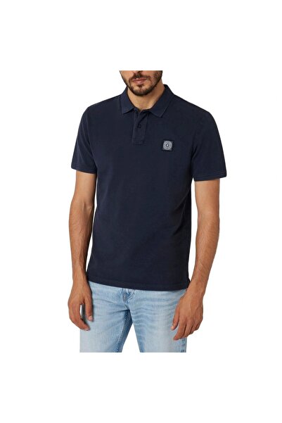 Guess SMALL TRIANGLE SS POLO pentru bărbați, albastru marin tricou M5RP01KCLQ...
