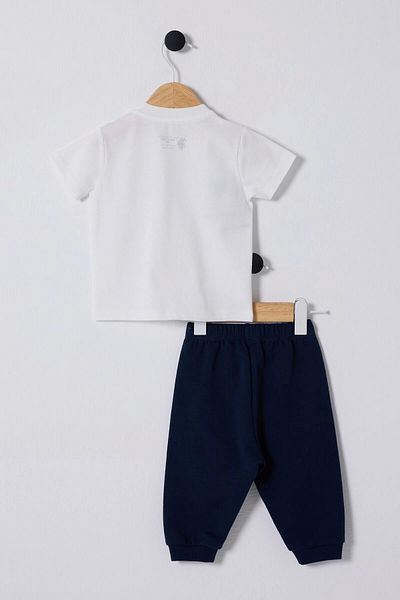 U.S. Polo Assn. U.S Polo Assn Baby Boy 2-Piece Set - White