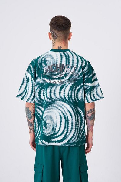 Machinist Ανδρικό μπλουζάκι Imagination Printed Oversize Petrol Green T-shirt