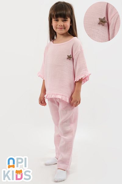 OPI KIDS Ruffled Muslin 2-Piece Girl's Set