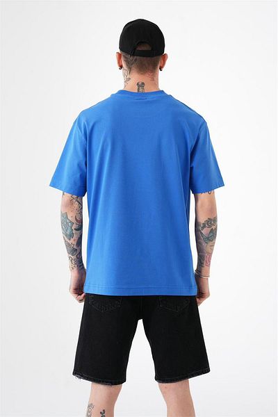 Machinist Ανδρικό Basic Relaxed Βαμβακερό ανοιχτό μπλε T-shirt