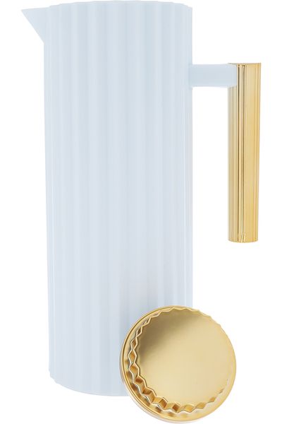 Alsaif Gallery Rawaa 2 Thermos, Blue, Light Gray And Gold, 1 Liter