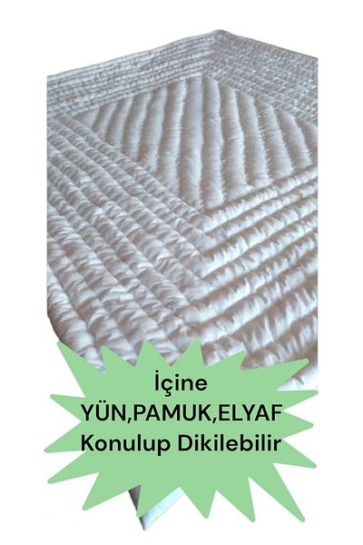 çeyizline Protector de pilota de o singura persoana de culoare alba si husa interioara {saltea,mitil) cu fermoar Dimensiune 160x230