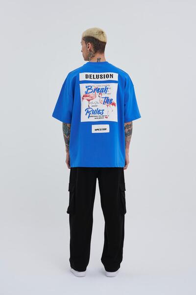 Machinist Break The Rules Ανδρικό μπλουζάκι με στάμπα μεγάλου μεγέθους