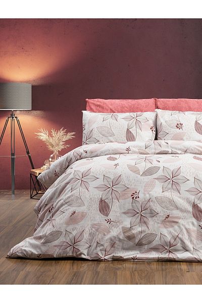 CANDAN ÇEYİZ 4 Μαξιλαροθήκες Azalea - Ροζ Σετ Κρεβατιού, Σεντόνια και Βαμβακερά