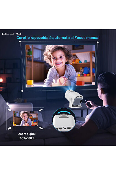 USSPY Smart Portable Video Projector, Hy320 Mini, 300ansi, Android, Wi-fi