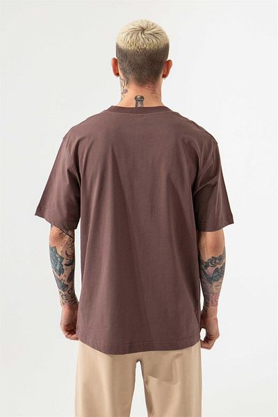 Machinist Ανδρικό μπλουζάκι Basic Relaxed Cotton Plum