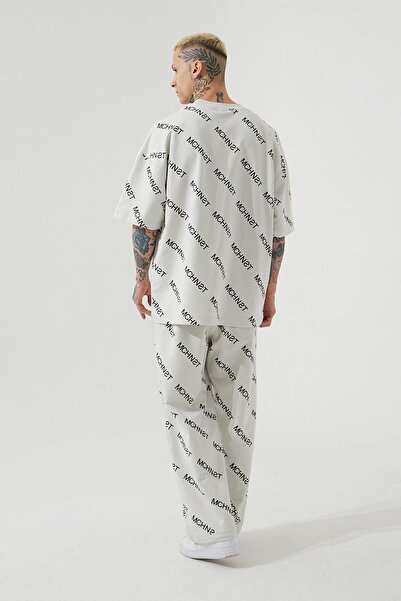 Machinist Ανδρικό μπλουζάκι Mchnst Angels με στάμπα σε γκρι χρώμα