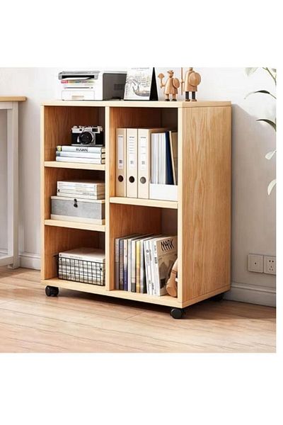 Generic Multifunctional Coffee Corner Cabinet with Open Storage Shelves, Perfect for Home Office or Kitchen,