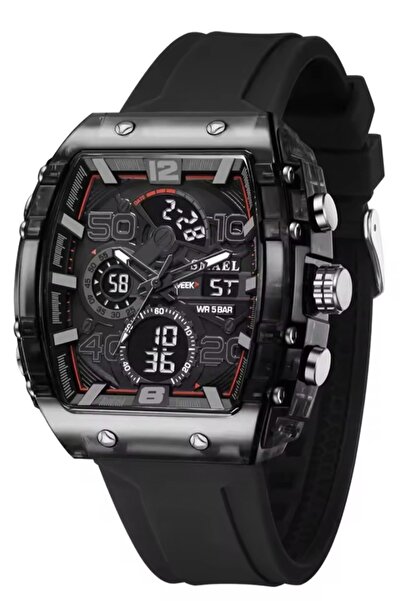 SMAEL 8109 Chrono Watch Silikon Kordon Lüks Spor Erkek Kol Saati