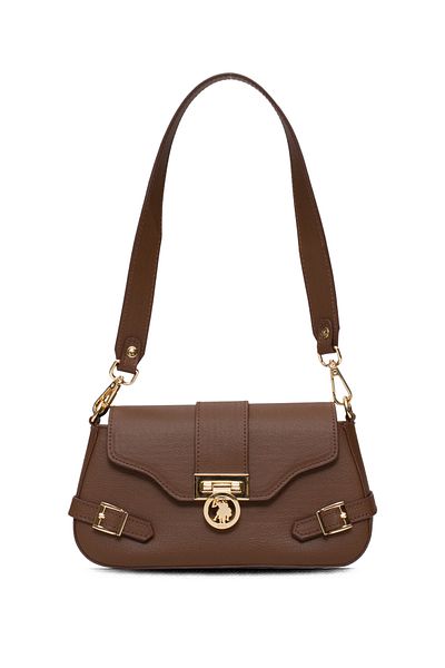 U.S. Polo Assn. A. Geantă de umăr maro pentru femei Us25586