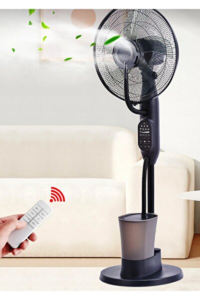 urzsmell öz bahadır tekstil san. tic. ltd. şti. Uzaktan Kumandalı Buzlu Vantilatör Buharlı 3l Nemlendirici Fan Zaman Ayarlı Ultra Sessiz Tekerlekli