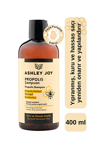 ASHLEY JOY Kuru ve Hassas Saçlar İçin Besleyici Onarıcı Propolis Şampuan