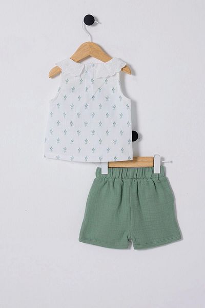 U.S. Polo Assn. U.S. Polo Assn. Baby Girl 2-Piece Set - White