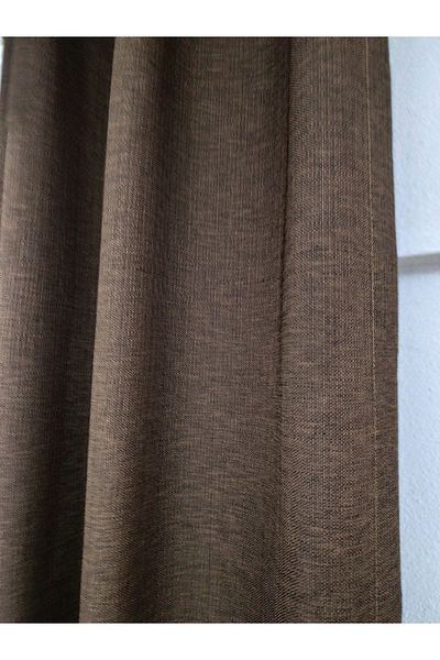 MebelPort Curtain Linen Foundation Rustic and Cornice Suitable Straight Planting