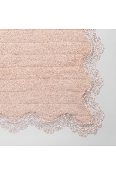 Gül Güler Lace Foot Towel Pearl