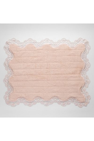 Gül Güler Lace Foot Towel Pearl