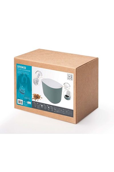 M-PETS Stoko Green 6kg Food Storage Bucket