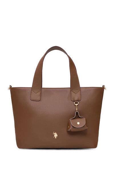 U.S. Polo Assn. A. Geantă de umăr maro pentru femei Us25598