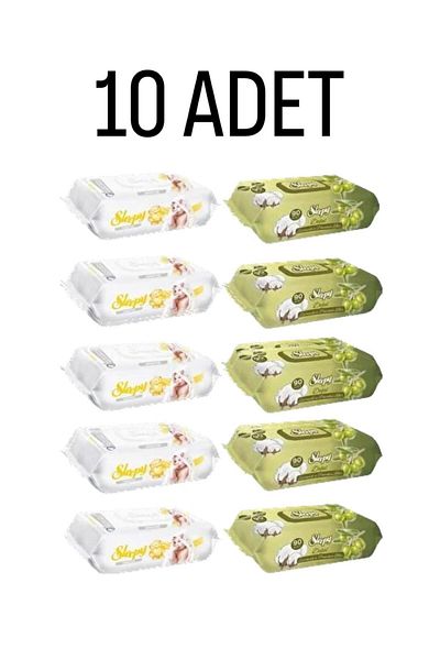 Sleepy Sensitive Wet Towel 5x90 450 Sheets-Sleepy Olive Oil Wet Towel 5 Pack 450 Sheets