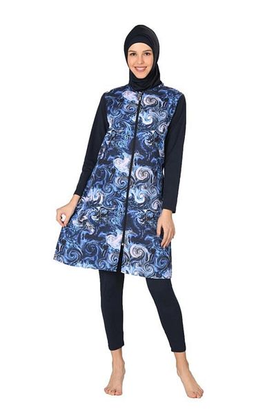 Fantasy Μαγιό Hijab Fabric Parachute - Full Covered, Μοντέλο 3064-b