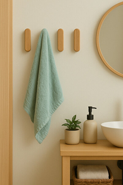 wooden hands %100 Masif Kayın Ahşap Duvar Askısı | 4'lü Set | Duvara Monte | Doğal, Şık, Minimal