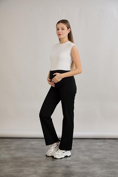 Işşıl Işşil 4554-Luxury Winter Pipe Leg Maternity Clothing Fabric Pants