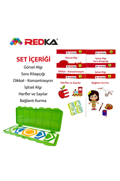 Redka Görsel Ve Işitsel Dikkati Güçlendirme Seti 5 Yaş Kutu Oyunu Akıl Oyunu