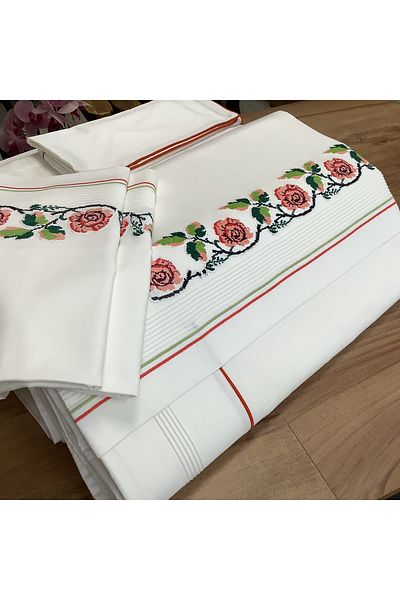 OYA home Kaneviçeli Cotton Pique Set - 6 Pieces