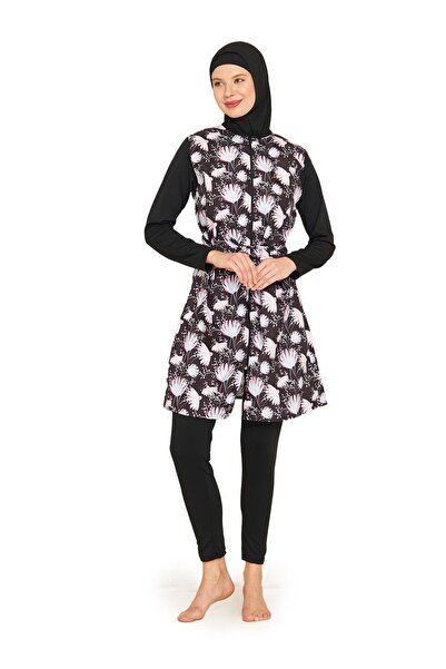 Fantasy Parachute Fabric Full Covered Hijab Swimsuit 3471