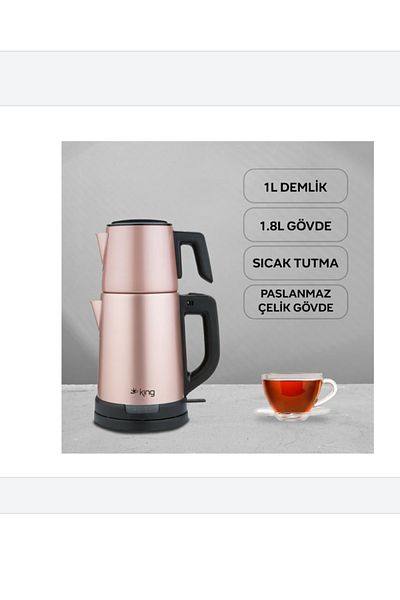 King Kcm331 Tea Pro Inox Tea Machine Rose