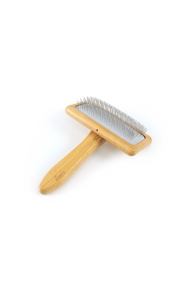 M-PETS Bamboo Fine Wire Brush (L)