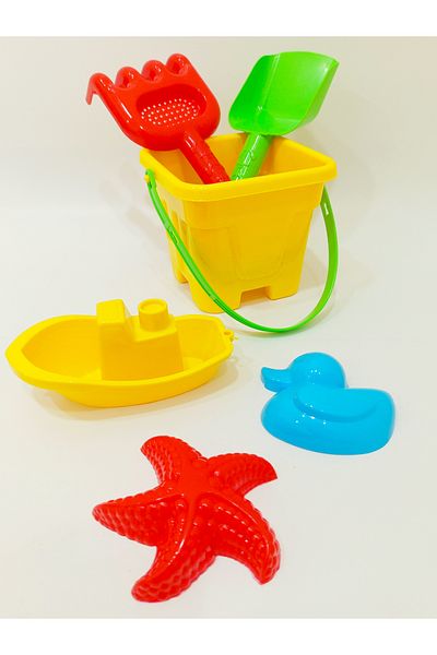 a v d a Ship Sand Bucket Shovel Rake 2 Pieces Sand Mold Castle Bucket Set Beach Set