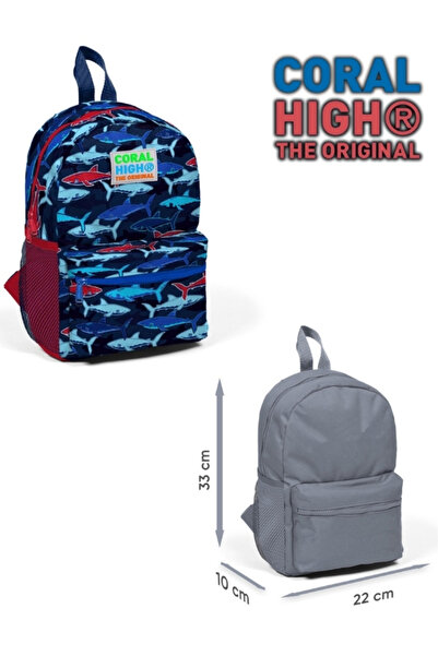Coral High İki Bölmeli Anaokulu-Yuva Sırt Çantası