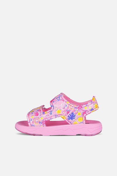 Vicco Pink Vital Patterned Girl's School Sandals