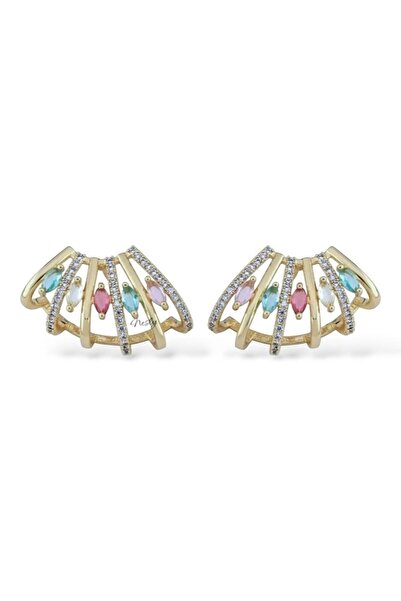 neslyaccessories 14K Gold Luxe Color Küpe