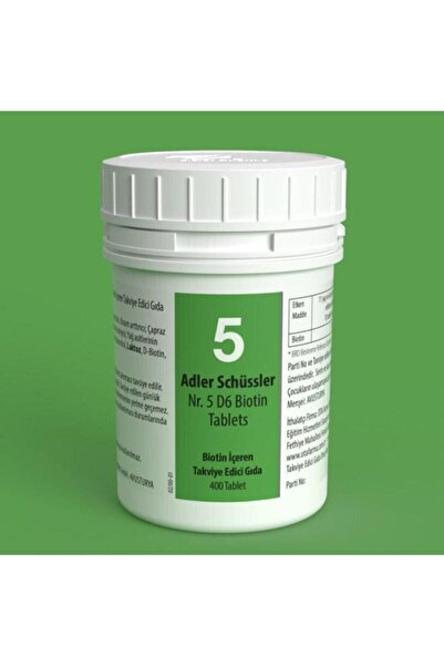 Adler Pharma Adler Schüssler No.5 D6 Biotin Tablet.